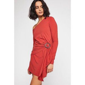 Free People  Size Small Orange Tight Dress